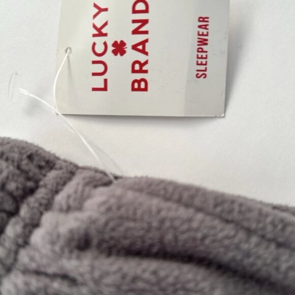 NEW Lucky Brand Gray Fleece Pajama Pants Mens Small Pockets Lounge Soft NWT - Picture 8 of 8